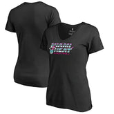 NBA - Miami Heat Women's Miami Nights Hometown Collection T-Shirt - Black