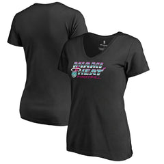 NBA - Miami Heat Women's Miami Nights Hometown Collection T-Shirt - Black