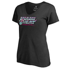 NBA - Miami Heat Women's Miami Nights Hometown Collection T-Shirt - Black