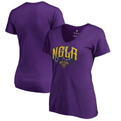 NBA - New Orleans Pelicans Women's NOLA Beads Hometown Collection T-Shirt - Purple