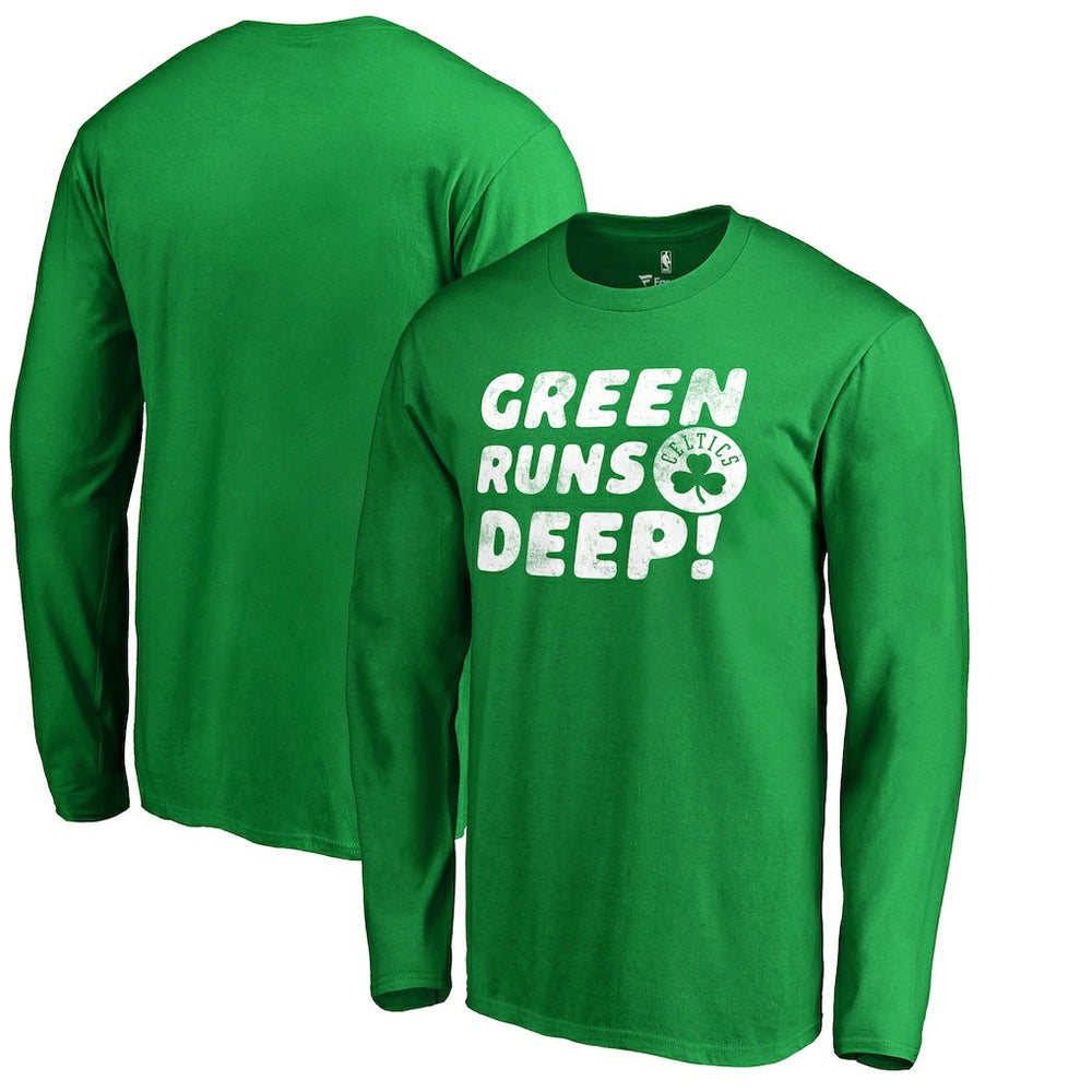 NBA - Boston Celtics Green Runs Deep Hometown Collection Long Sleeve T-Shirt - Kelly Green