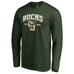 NBA - Milwaukee Bucks Wisconsin Basketball Hometown Collection Long Sleeve T-Shirt - Green