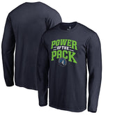 NBA - Minnesota Timberwolves Power of the Pack Hometown Collection Long Sleeve T-Shirt - Navy