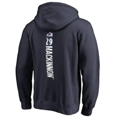 Nathan MacKinnon Colorado Avalanche - Backer Name & Number Pullover Hoodie Navy