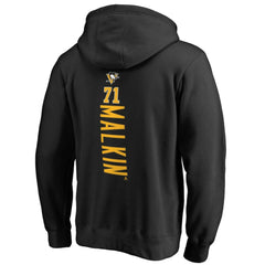 Evgeni Malkin Pittsburgh Penguins Backer Name & Number Pullover Hoodie Black