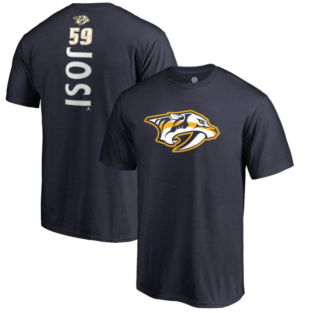 Roman Josi Nashville Predators - Backer Name & Number T-Shirt Navy