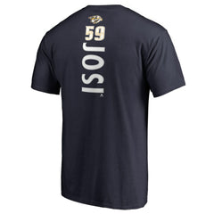 Roman Josi Nashville Predators - Backer Name & Number T-Shirt Navy