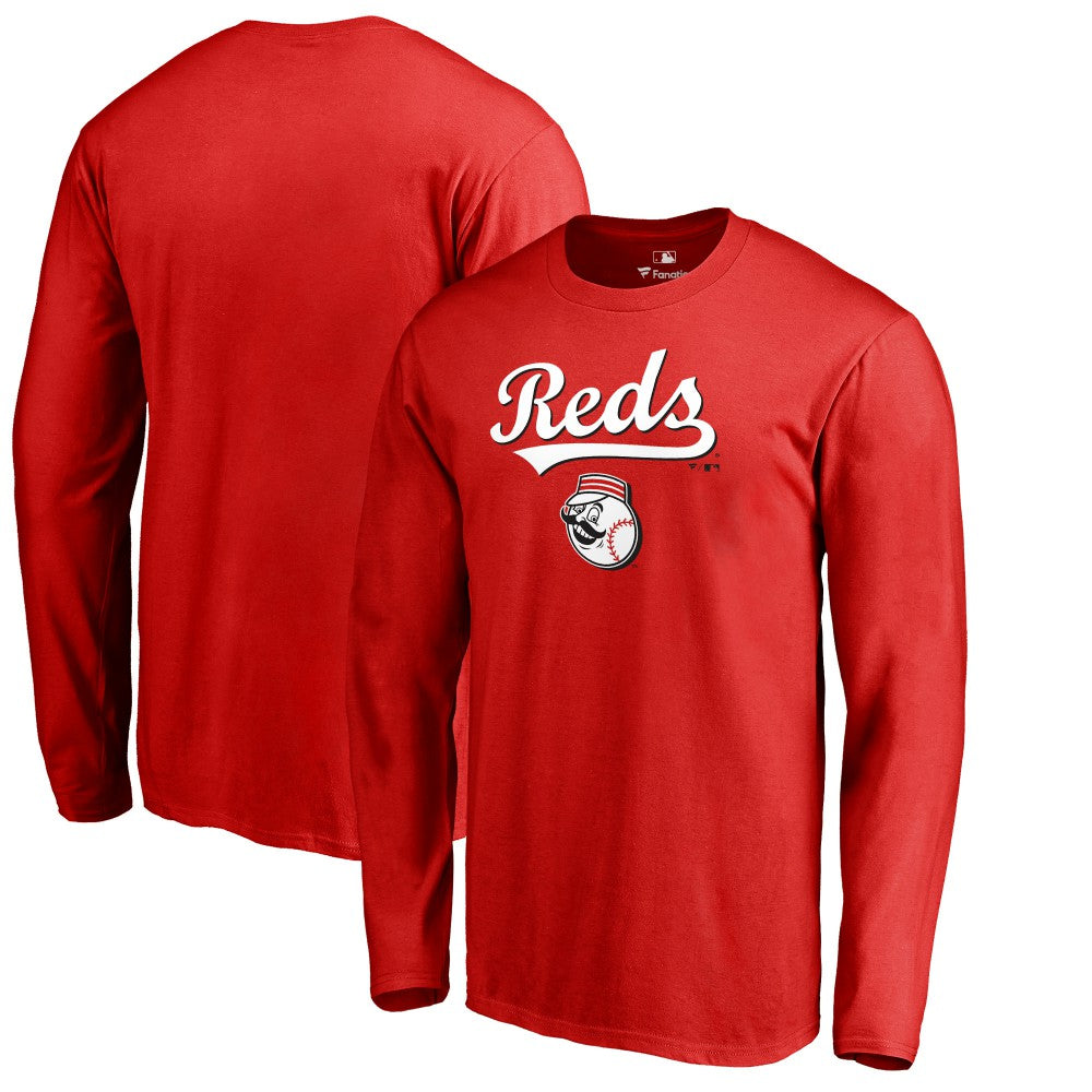 Cincinnati Reds Team Lockup Long Sleeve T-Shirt Online