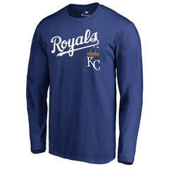 Kansas City Royals Team Lockup Long Sleeve T-Shirt Sale