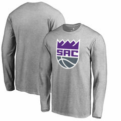 NBA - Sacramento Kings Secondary Logo Long Sleeve T-Shirt - Heathered Gray