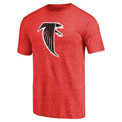 Atlanta Falcons Throwback Logo Tri-Blend T-Shirt Red - NFL