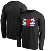 NBA - Chicago Bulls Hometown Collection Chicago Flag Long Sleeve T-Shirt - Black