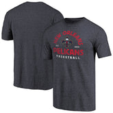 NBA - New Orleans Pelicans Vintage Arch Tri-Blend T-Shirt - Navy