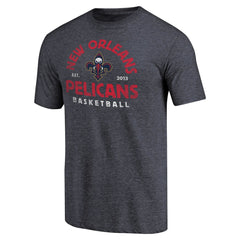 NBA - New Orleans Pelicans Vintage Arch Tri-Blend T-Shirt - Navy