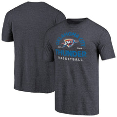 NBA - Oklahoma City Thunder Vintage Arch Tri-Blend T-Shirt - Navy
