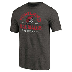 NBA - Portland Trail Blazers Vintage Arch Tri-Blend T-Shirt - Black