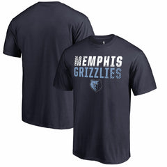 NBA - Memphis Grizzlies Fade Out T-Shirt - Navy