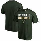 NBA - Milwaukee Bucks Fade Out T-Shirt - Hunter Green