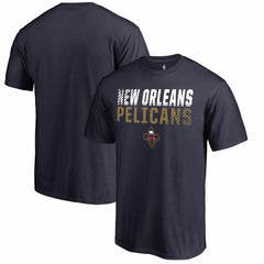 NBA - New Orleans Pelicans Fade Out T-Shirt - Navy