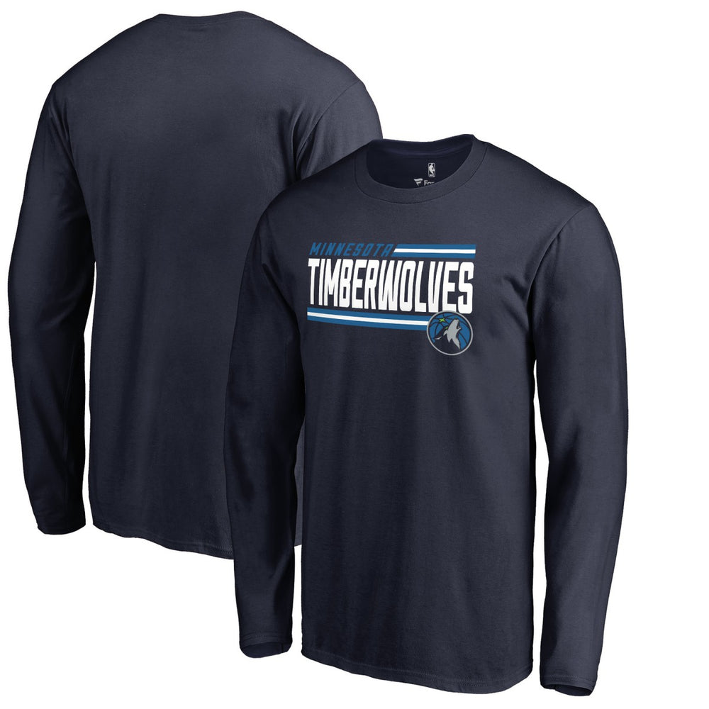 NBA - Minnesota Timberwolves Onside Stripe Long Sleeve T-Shirt - Navy