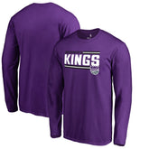 NBA - Sacramento Kings Onside Stripe Long Sleeve T-Shirt - Purple