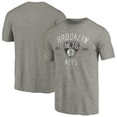 NBA - Brooklyn Nets Team Heritage Tri-Blend T-Shirt - Gray