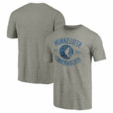 NBA - Minnesota Timberwolves Team Heritage Tri-Blend T-Shirt - Gray