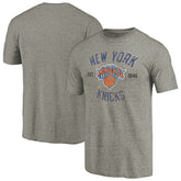 NBA - New York Knicks Team Heritage Tri-Blend T-Shirt - Gray