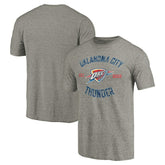 NBA - Oklahoma City Thunder Team Heritage Tri-Blend T-Shirt - Gray