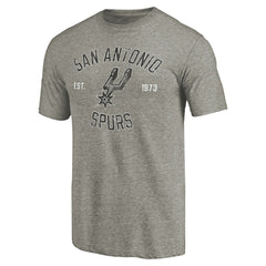 NBA - San Antonio Spurs Team Heritage Tri-Blend T-Shirt - Gray