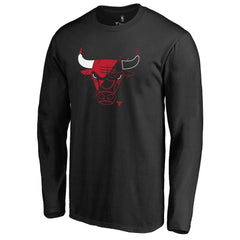 NBA - Chicago Bulls X-Ray Long Sleeve T-Shirt - Black