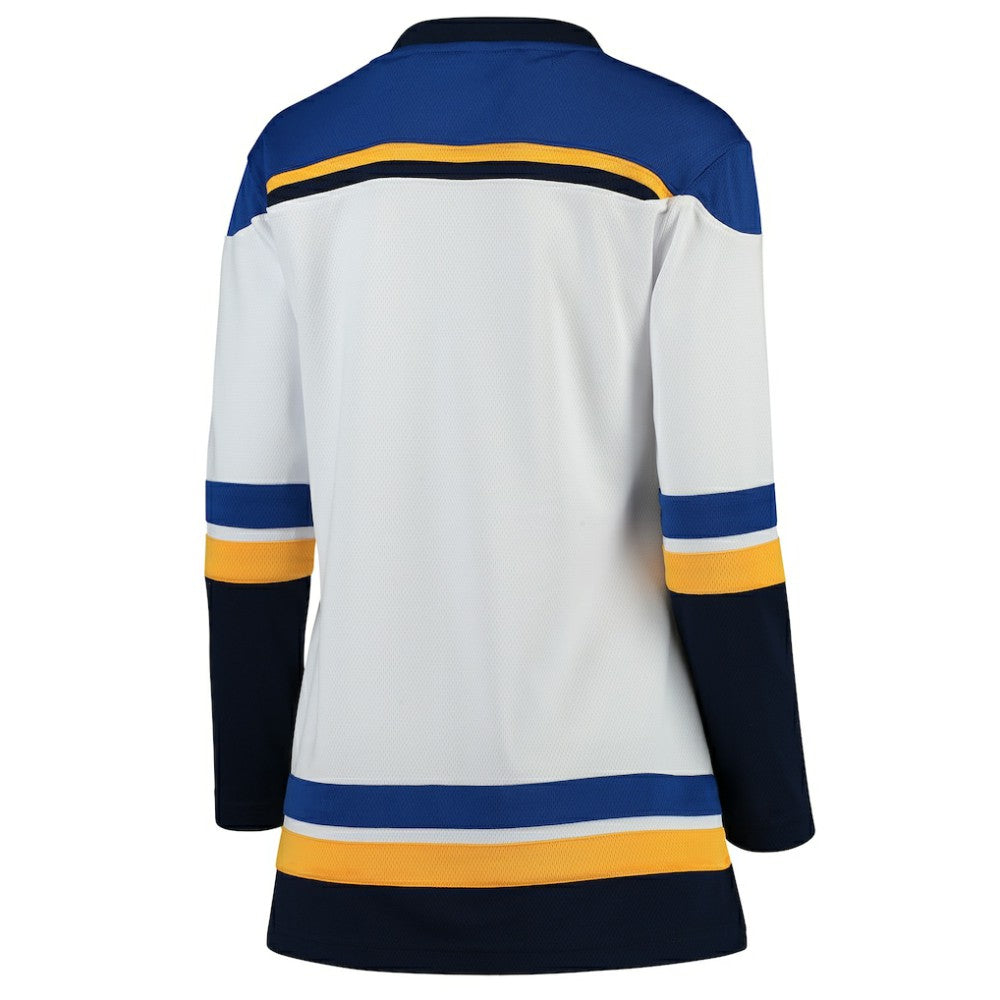 St. Louis Blues Fanatics Women's Away Breakaway Jersey - White | NHL Jerseys