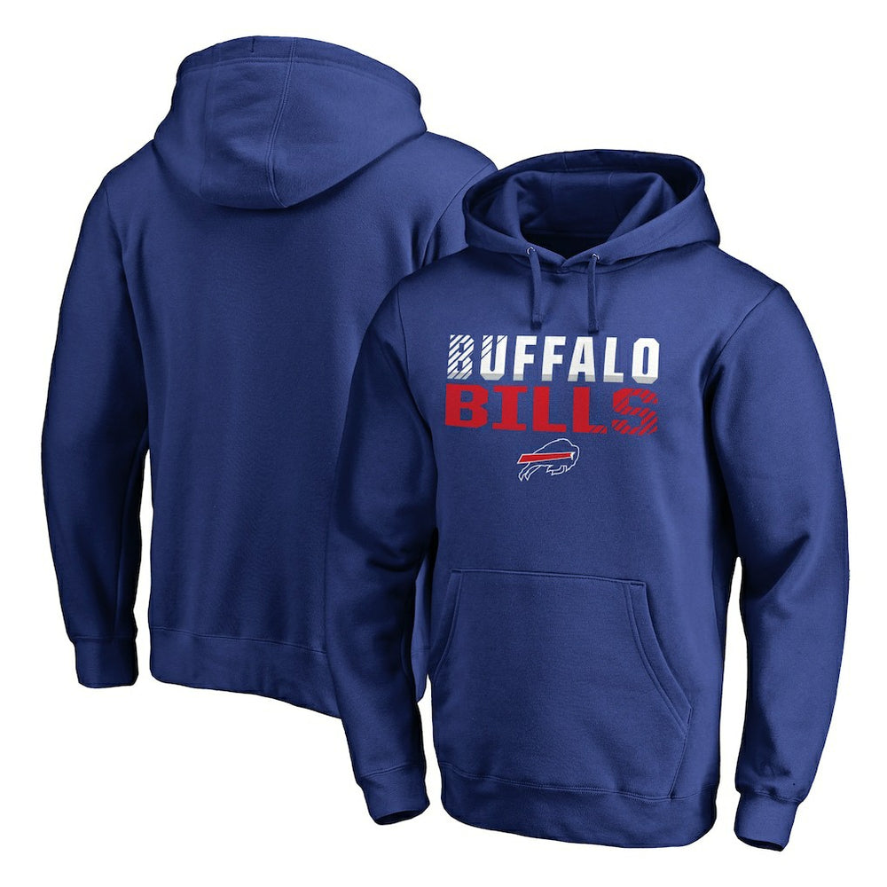 Buffalo Bills Iconic Collection Fade Out Pullover Hoodie Royal - NFL