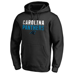 Carolina Panthers Iconic Collection Fade Out Pullover Hoodie Black - NFL