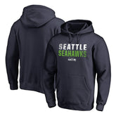 Seattle Seahawks Iconic Collection Fade Out Pullover Hoodie College Navy - NFL