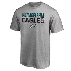 Philadelphia Eagles Iconic Collection Fade Out T-Shirt Ash - NFL