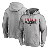 Atlanta Falcons Iconic Collection Fade Out Pullover Hoodie Ash - NFL