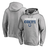 Indianapolis Colts Iconic Collection Fade Out Pullover Hoodie Ash - NFL