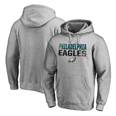Philadelphia Eagles Iconic Collection Fade Out Pullover Hoodie Ash - NFL