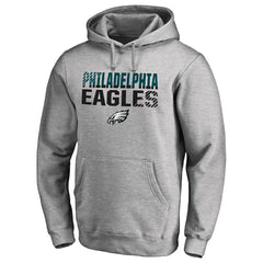 Philadelphia Eagles Iconic Collection Fade Out Pullover Hoodie Ash - NFL
