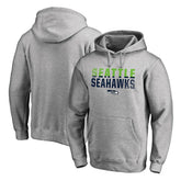 Seattle Seahawks Iconic Collection Fade Out Pullover Hoodie Ash - NFL