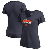 Detroit Tigers Women's Script Assist V-Neck T-Shirt discount