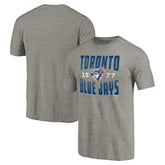 Toronto Blue Jays Cooperstown Collection Antique Stack Tri-Blend T-Shirt Online