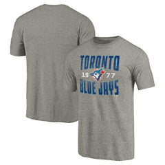 Toronto Blue Jays Cooperstown Collection Antique Stack Tri-Blend T-Shirt Online