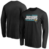 Jacksonville Jaguars Iconic Collection On Side Stripe Long Sleeve T-Shirt Black - NFL