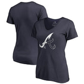 Atlanta Braves Women's X-Ray V-Neck T-Shirt for sale