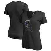 Colorado Rockies Women's X-Ray V-Neck T-Shirt On Sale