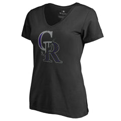 Colorado Rockies Women's X-Ray V-Neck T-Shirt On Sale