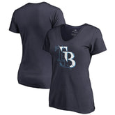 Tampa Bay Rays Women's X-Ray V-Neck T-Shirt On Sale