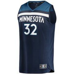 Fanatics - Karl-Anthony Towns Minnesota Timberwolves Fast Break Replica Player Jersey Navy - Icon Edition